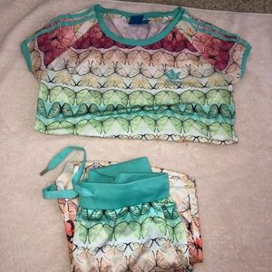 Adidas 2 piece short set